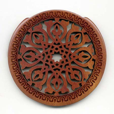 01 mahogany with gothic rosette
