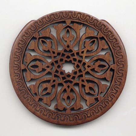 01 walnut with gothic rosette