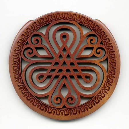 02 mahogany with gothic rosette