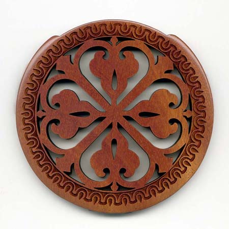 03 mahogany with gothic rosette