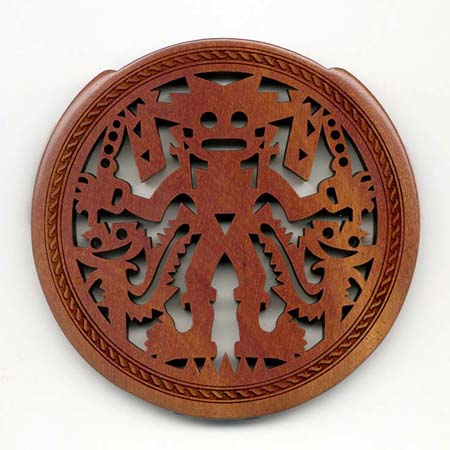 08 mahogany with classic rosette