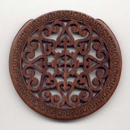 09 walnut with gothic rosette