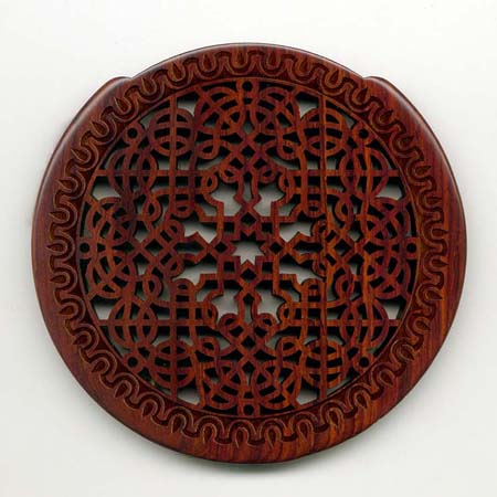 12 cocobolo with gothic rosette