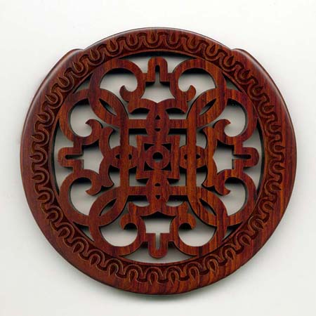 13 cocobolo with gothic rosette