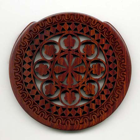 14 cocobolo with gothic rosette