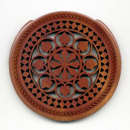 14 mahogany with classic rosette