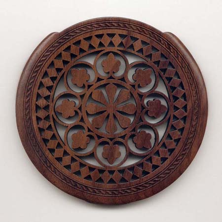 14 walnut with classic rosette