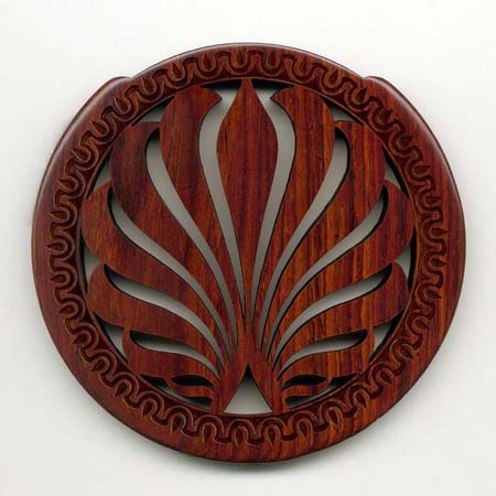 15 cocobolo with gothic rosette