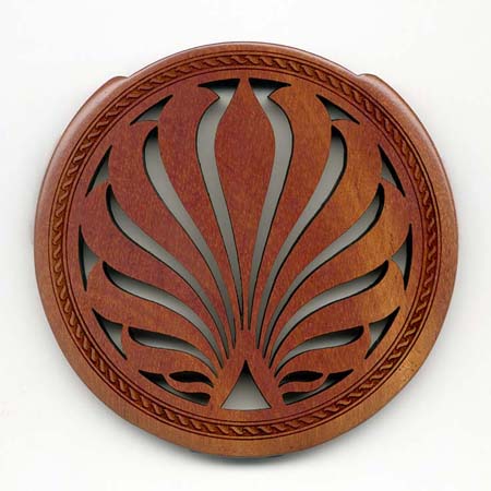 15 mahogany with classic rosette